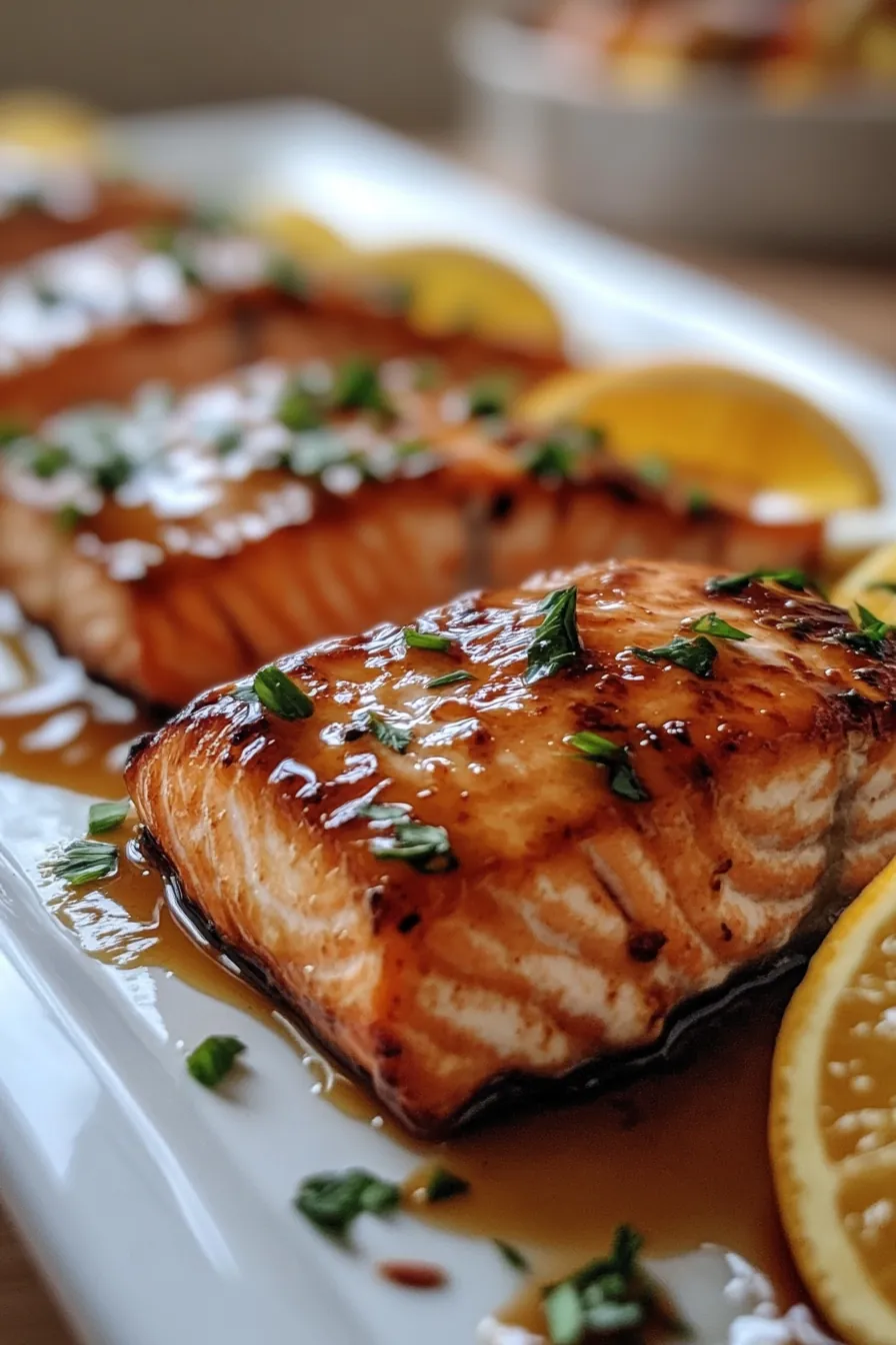 Brown Sugar and Citrus Glazed Salmon card