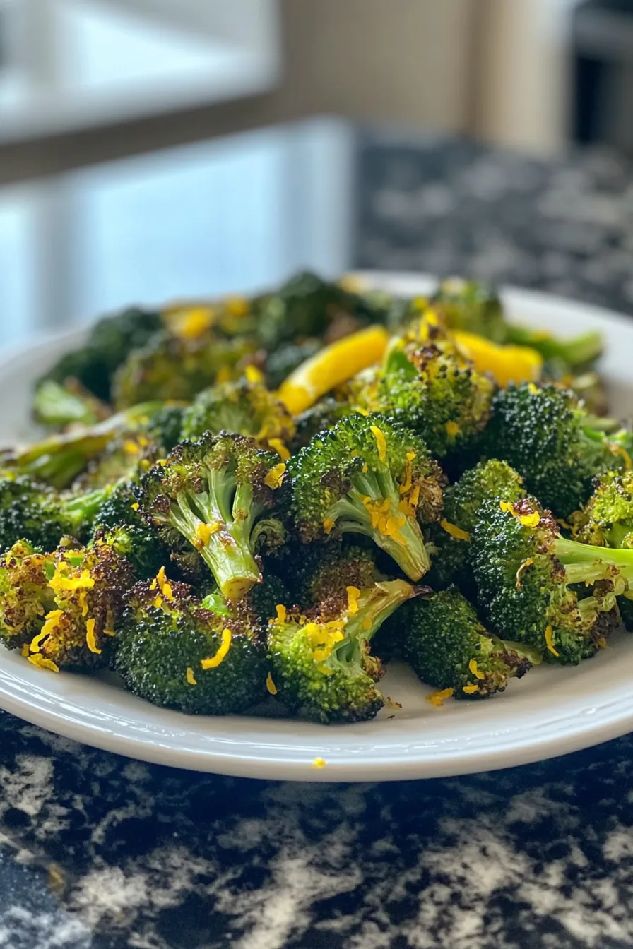 Crispy Air Fryer Broccoli with Lemon Zest card