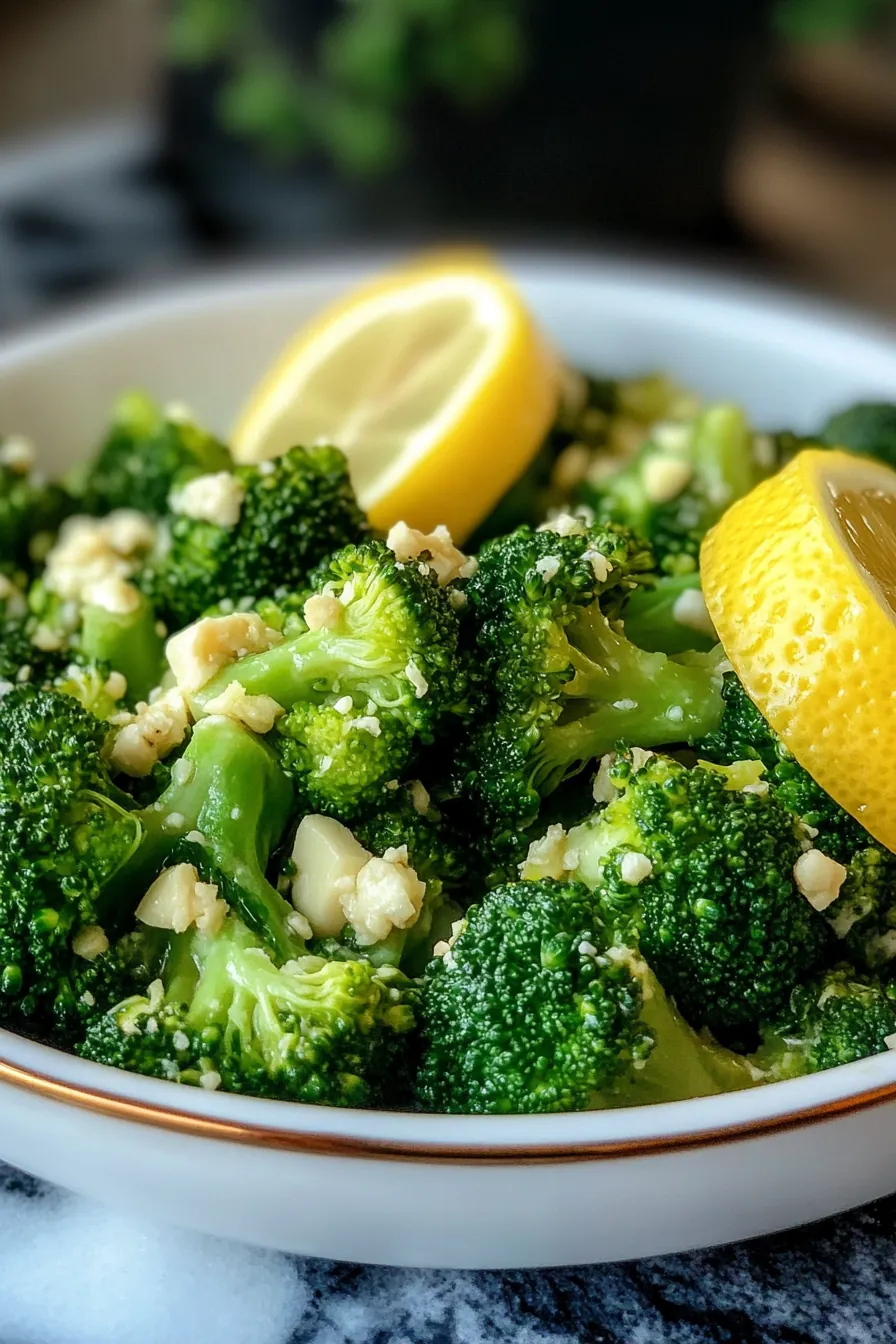 Effortless Steamed Broccoli with Lemon and Garlic card