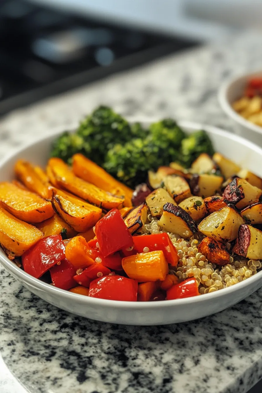 Harvest-Inspired Quinoa and Roasted Vegetable Bowl card