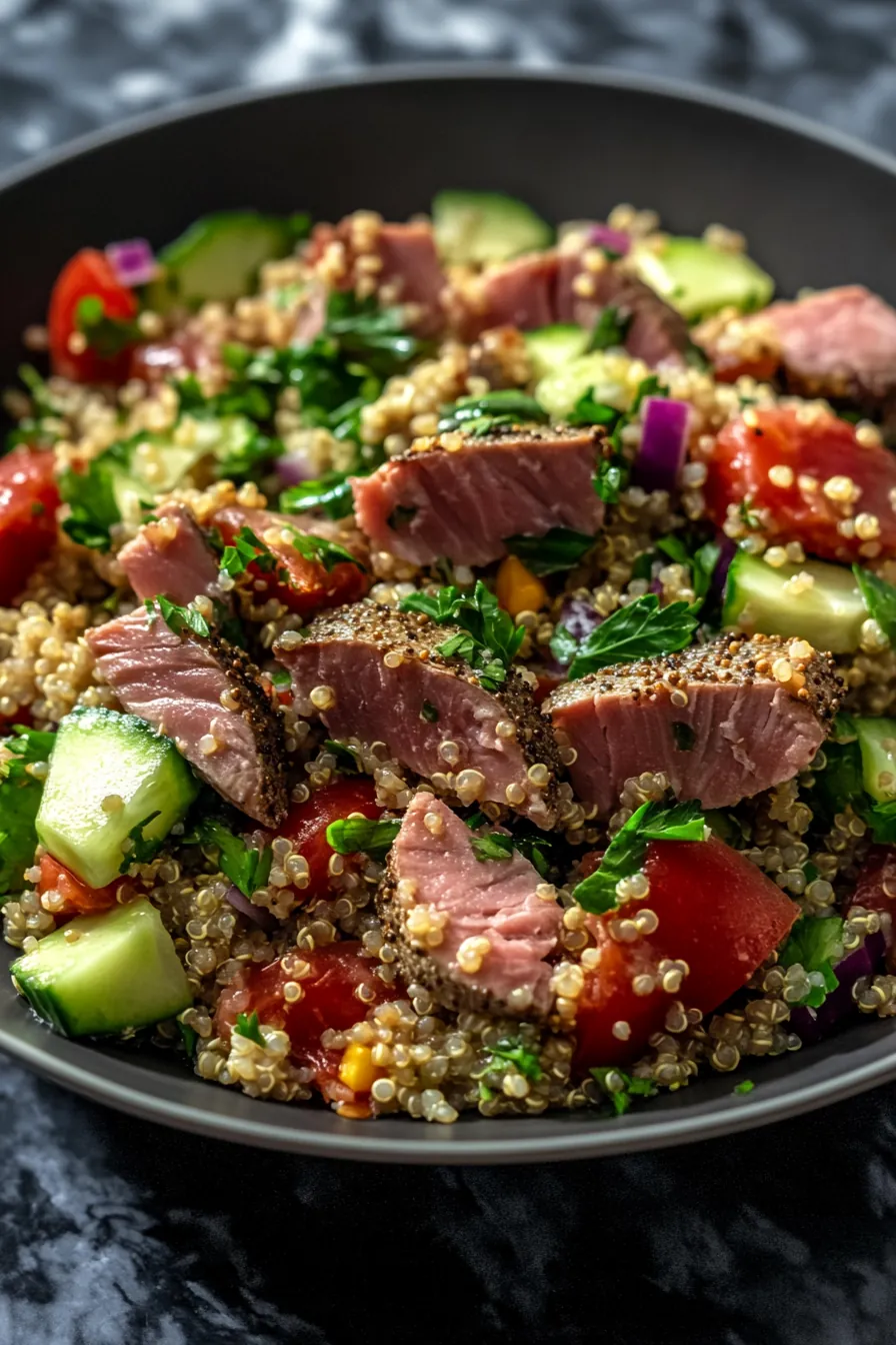 Mediterranean Quinoa and Tuna Salad card