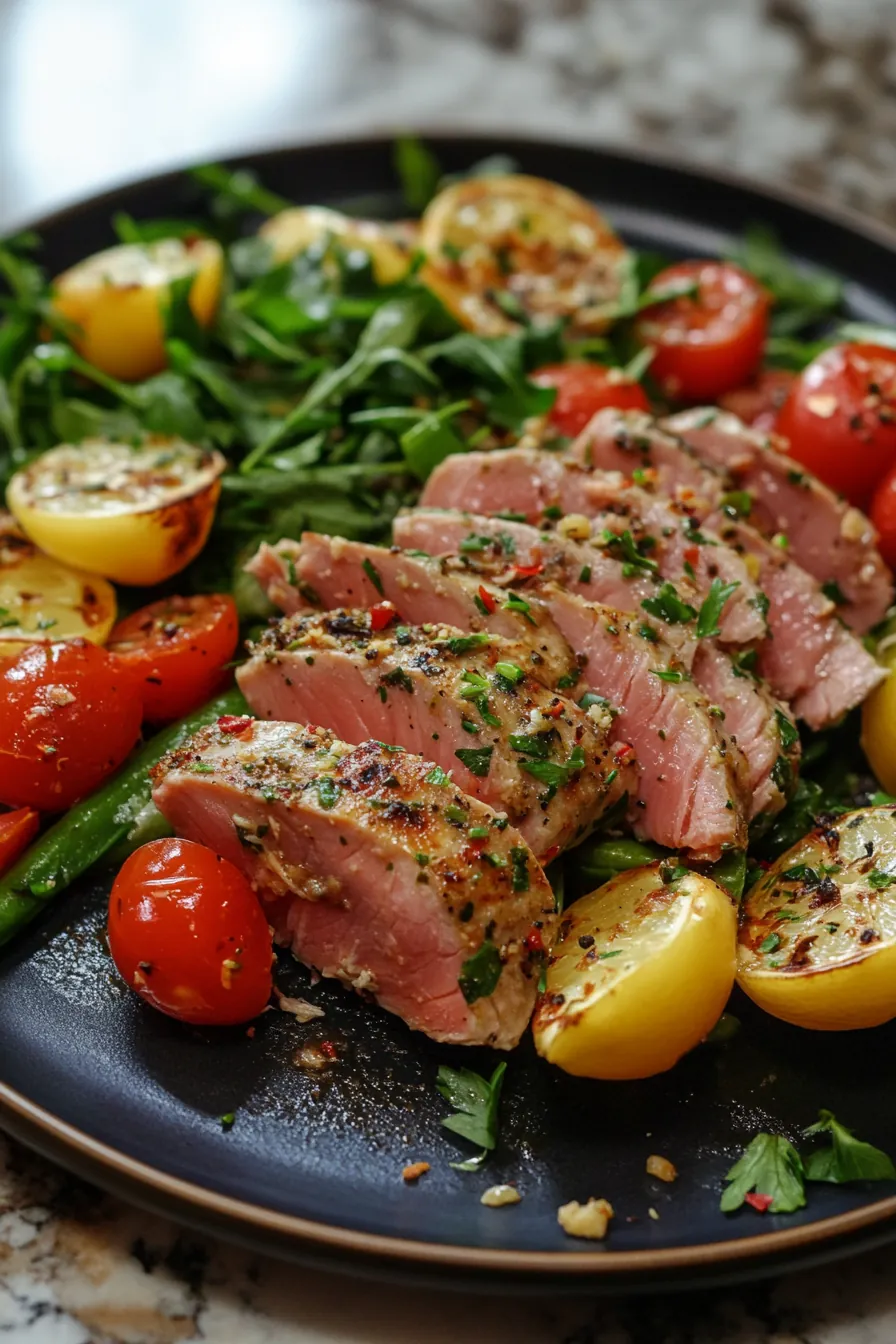 Mediterranean-Style Healthy Tuna Meal Prep card