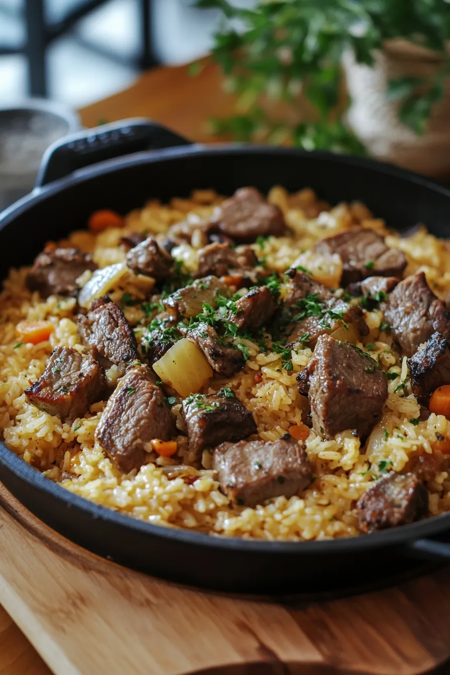 One Pot Lamb and Rice: A Hearty Delight for All Seasons card