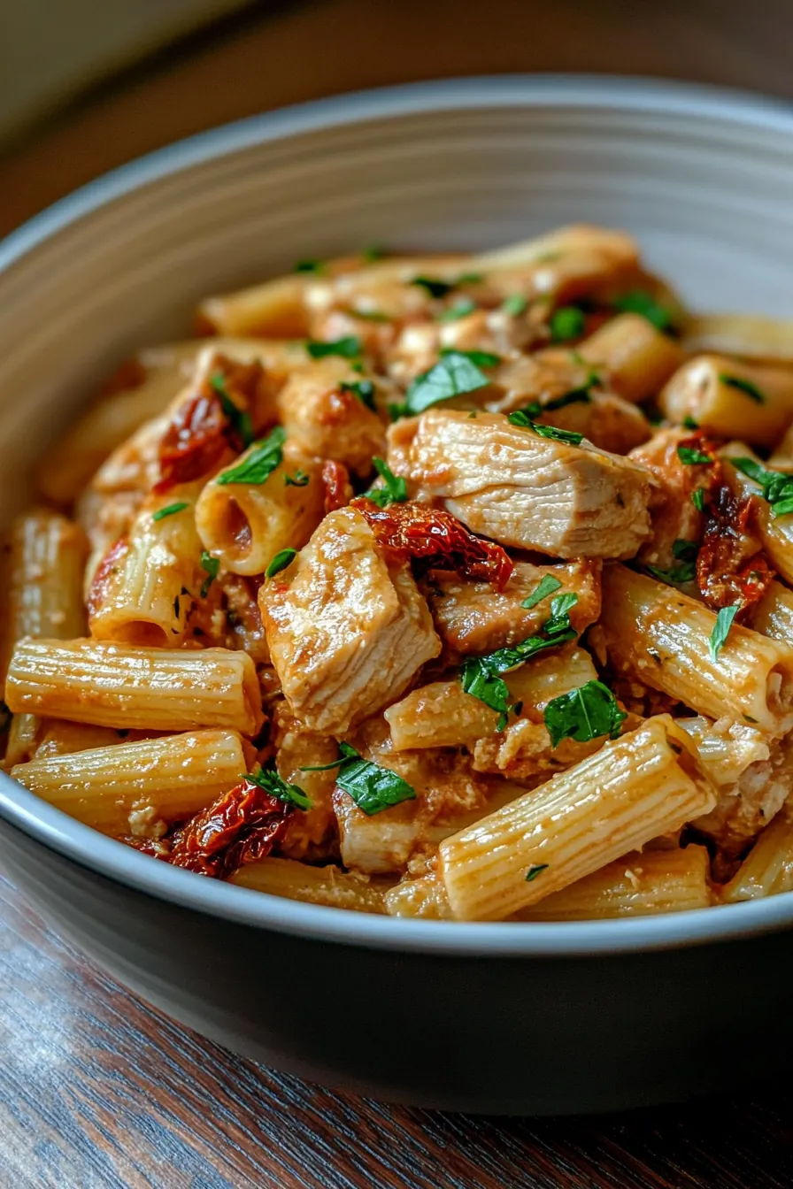 One-Pot Turkey and Sun-Dried Tomato Pasta card