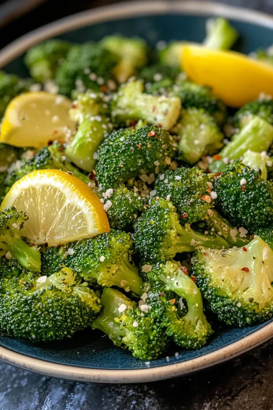 Effortless Oven-Roasted Broccoli with Lemon and Garlic card