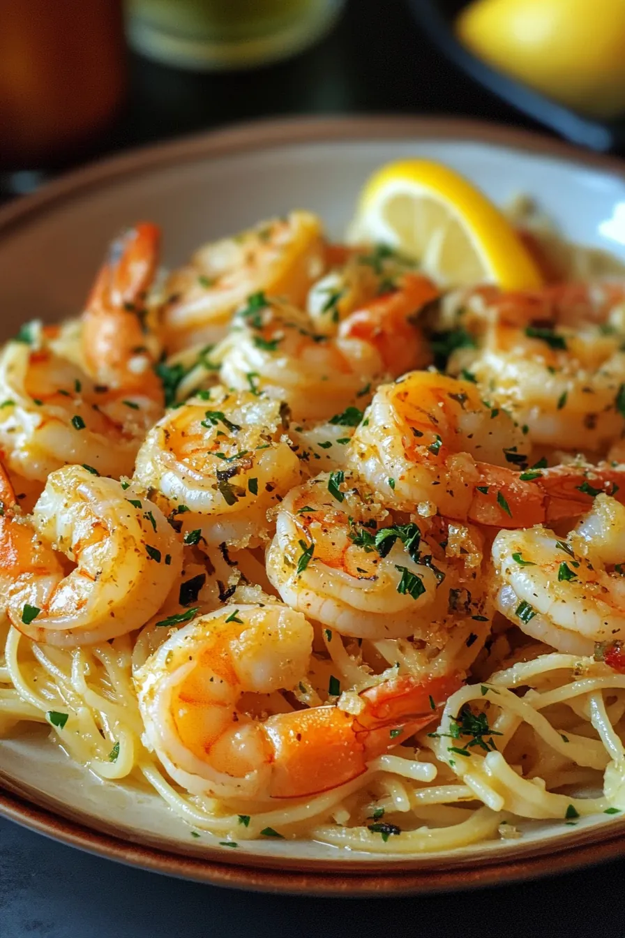 Quick and Easy Shrimp Scampi for Beginners card