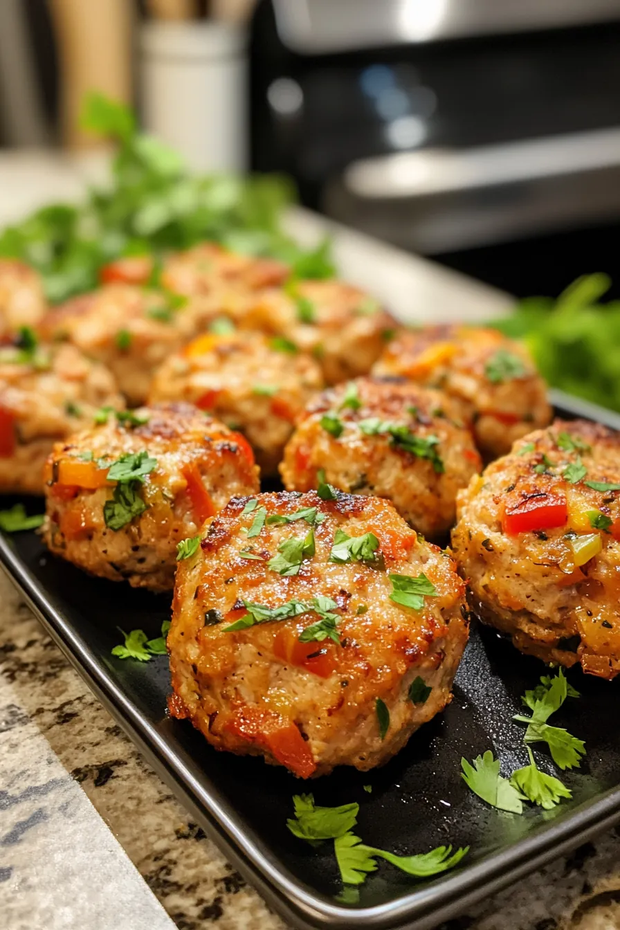 Savory Turkey and Veggie Mini Meatloaves card