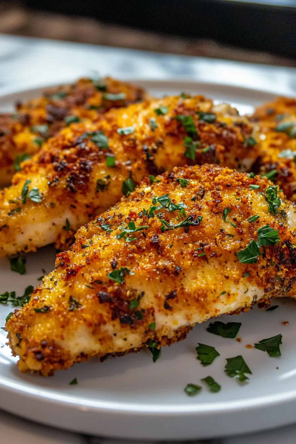 Crispy Air Fryer Chicken with a Zesty Herb Crust