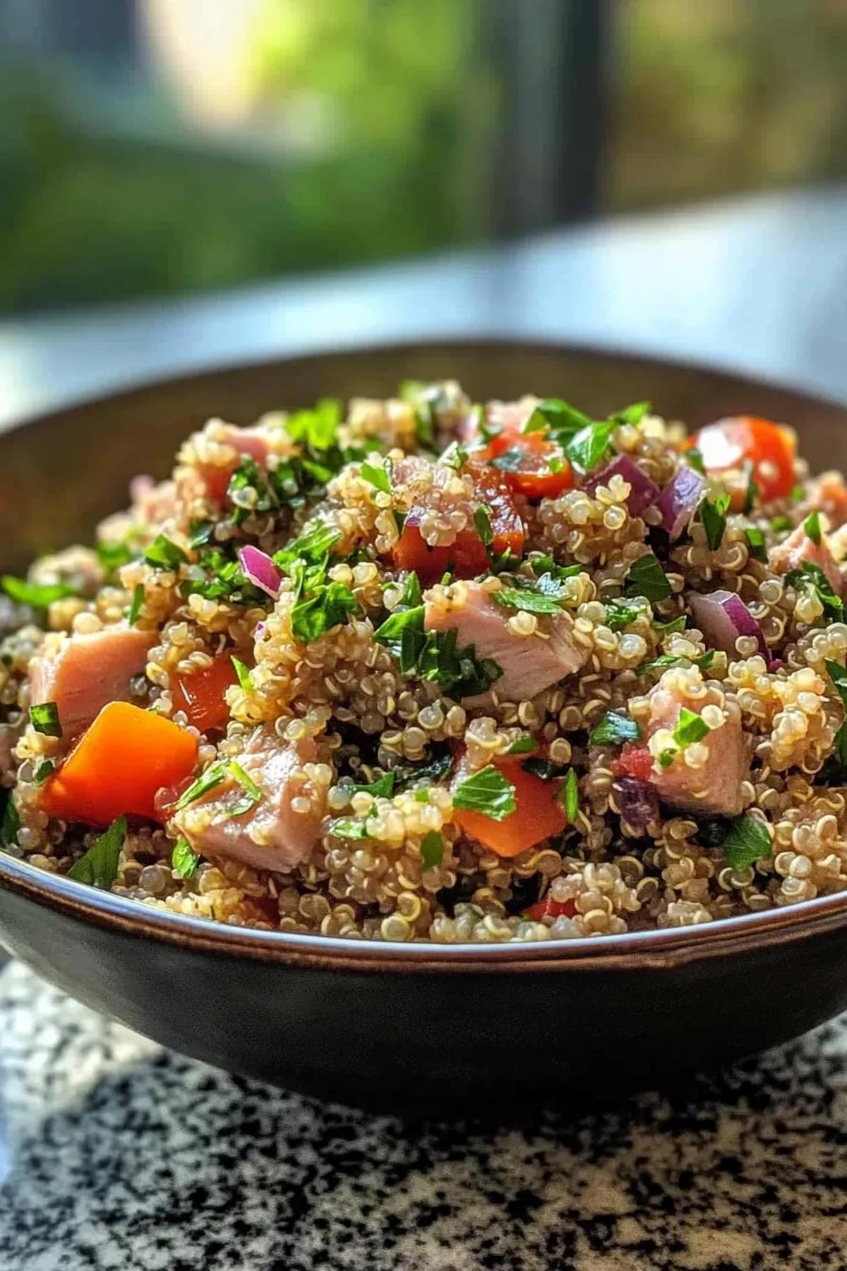 Mediterranean Quinoa and Tuna Salad