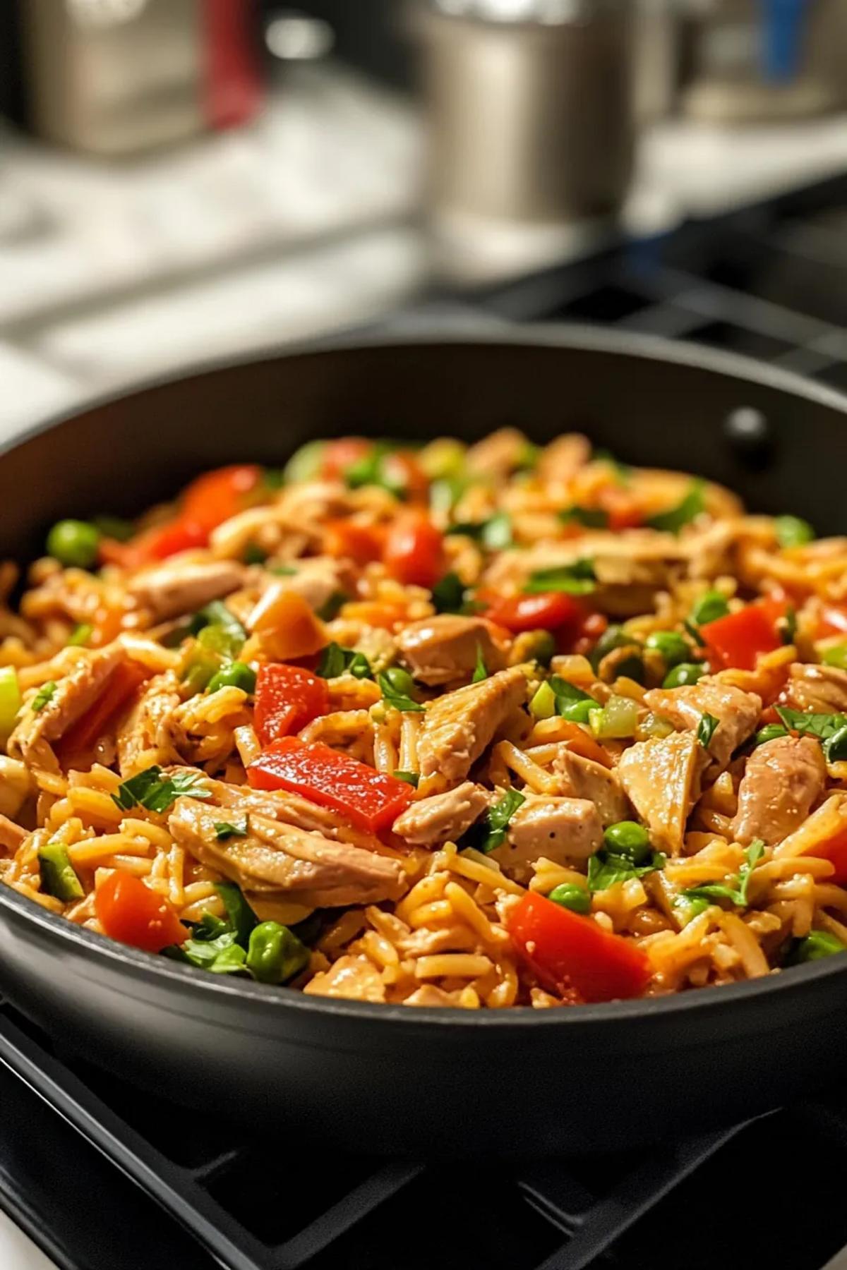 One Pot Tuna Helper with Spring Vegetables