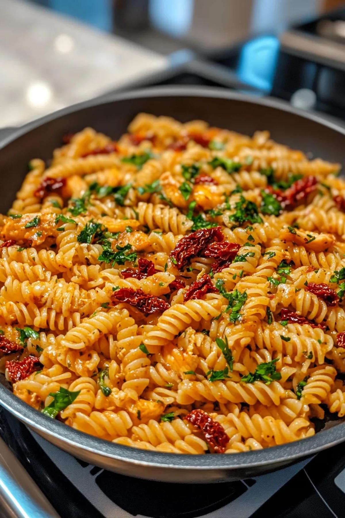 One-Pot Turkey and Sun-Dried Tomato Pasta