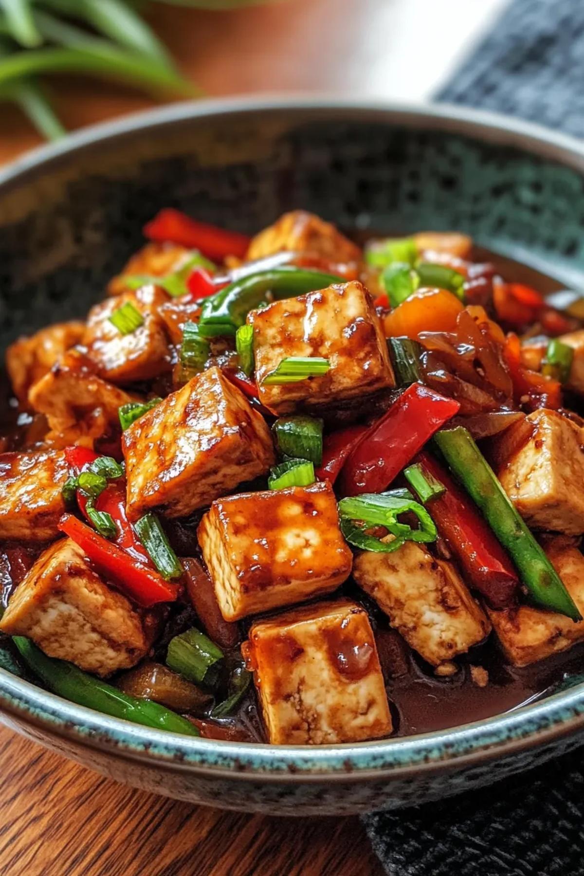 Savory One Pot Tofu with Seasonal Vegetables