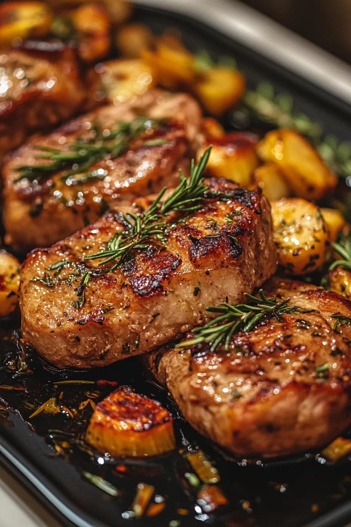 Simple and Savory Pork with Rosemary and Garlic
