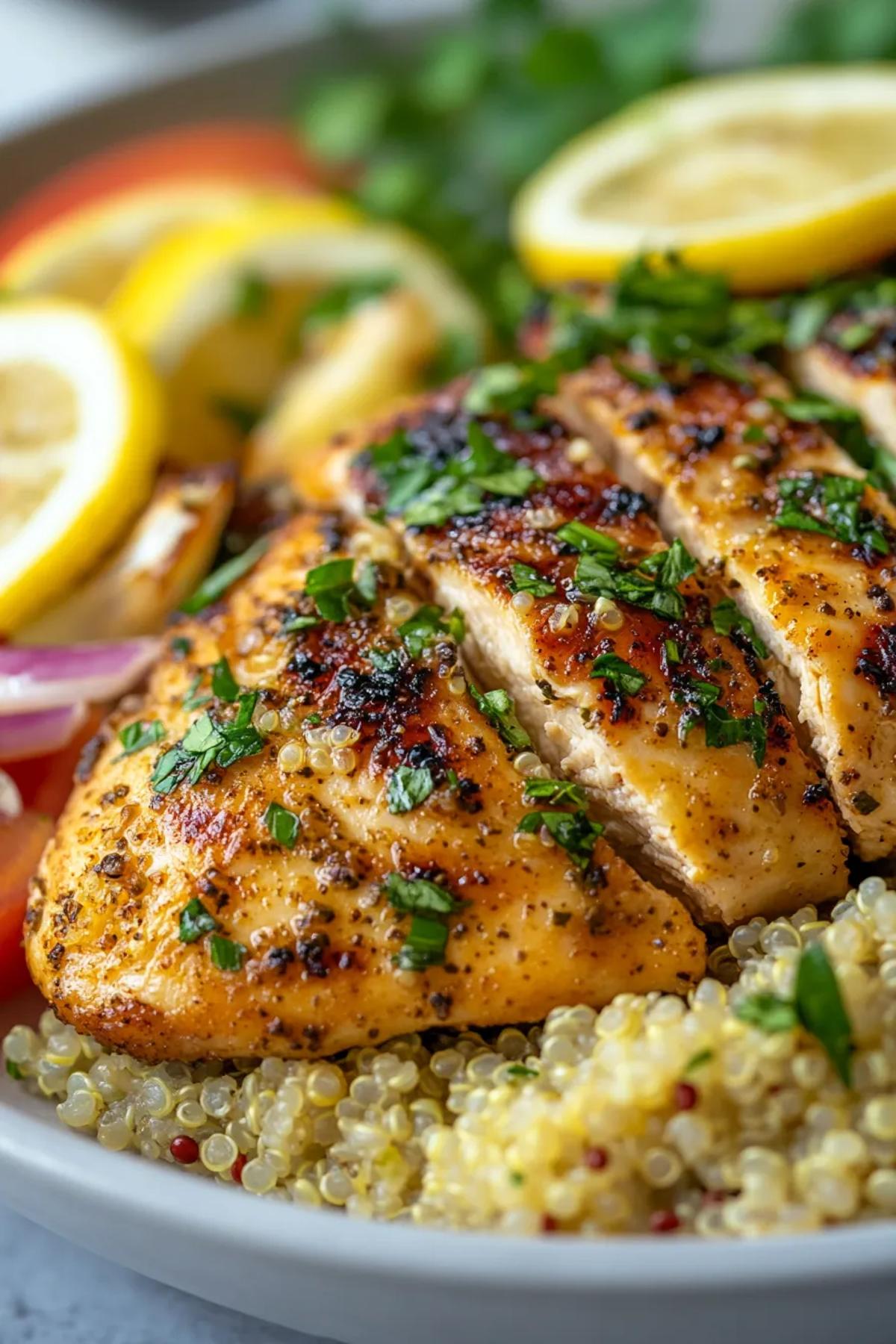 Zesty Lemon Herb Chicken with Quinoa