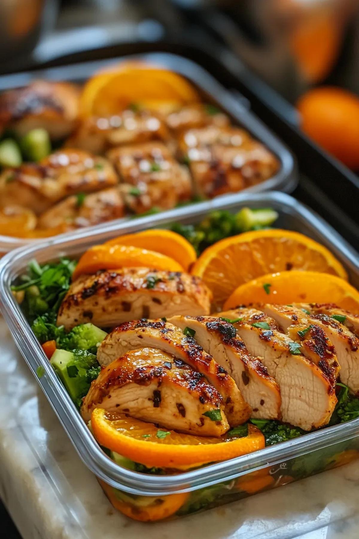 Zesty Orange Ginger Chicken Meal Prep